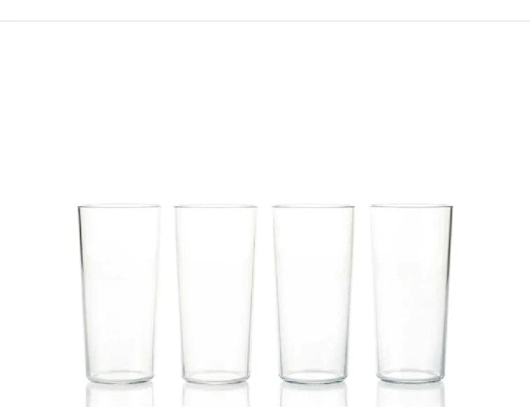 Tupperware Clearly Elegant Tumblers 14 oz 400ml Clear Set of 4 New | eBay