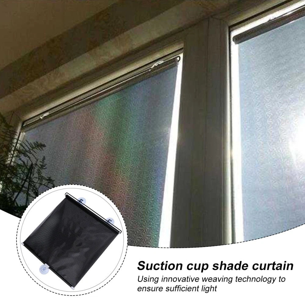 2 Pack Roller Blinds Blackout Curtains Suction Cup Sunshade Travel Baby Cups | eBay