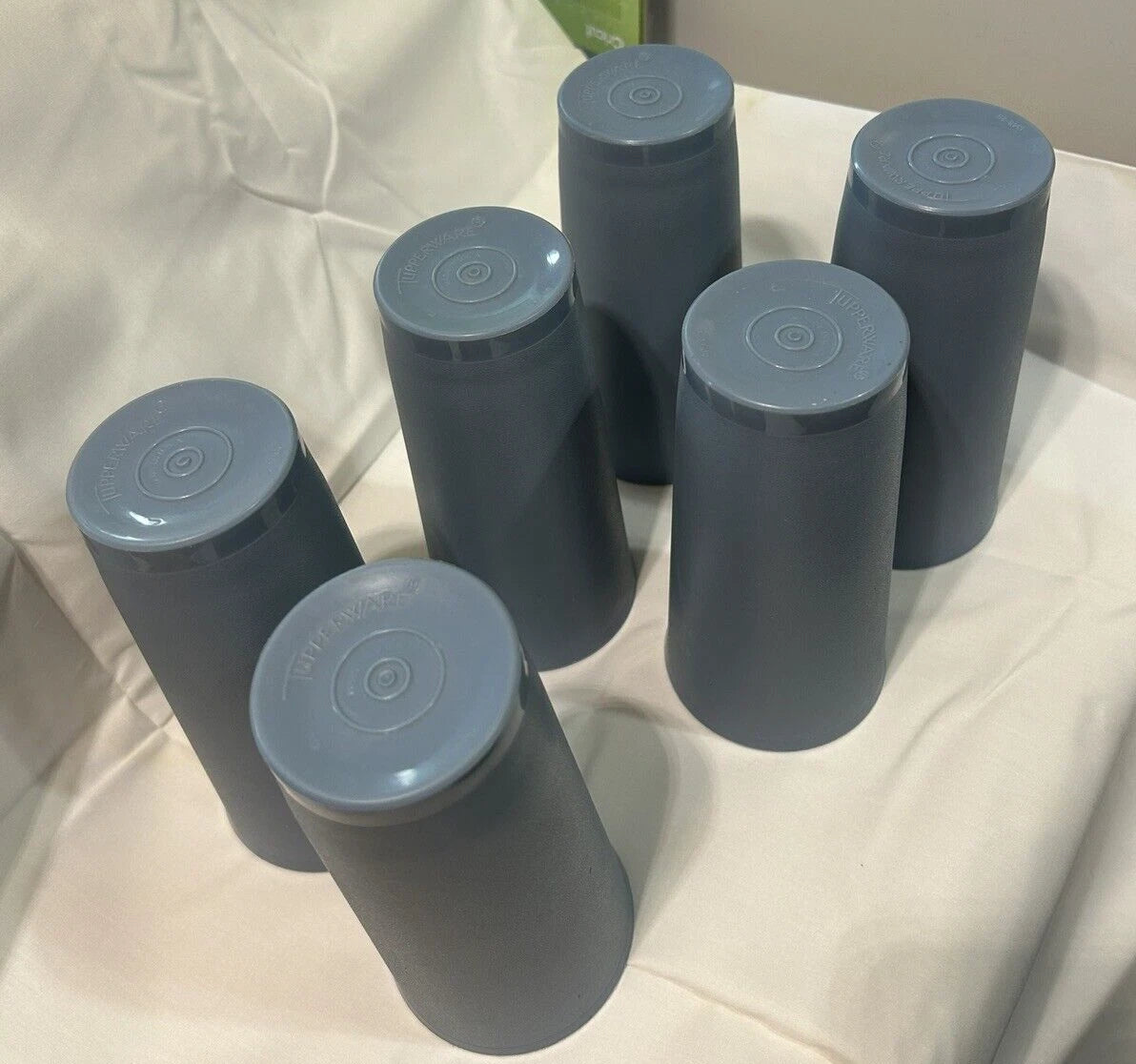 Tupperware Tumblers 16 oz LOT of 6 Cups Blue 1348-26 | eBay
