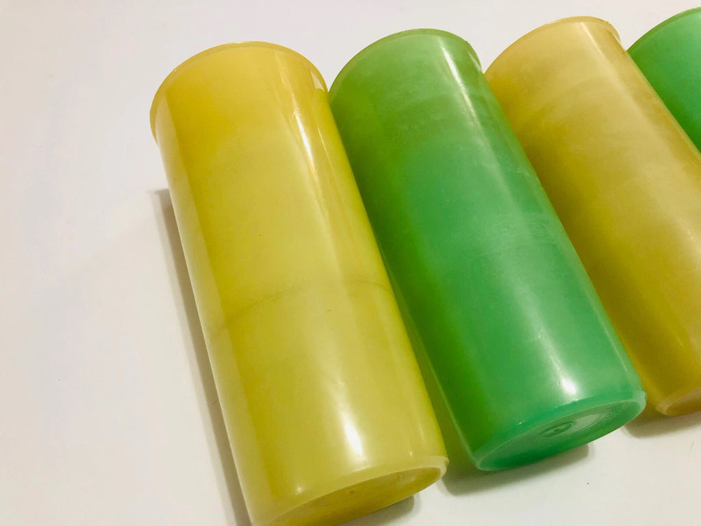 Vintage Tupperware Tumblers Cups Lot of 4 #115-11 115-10 Yellow & Green 12 Oz | eBay