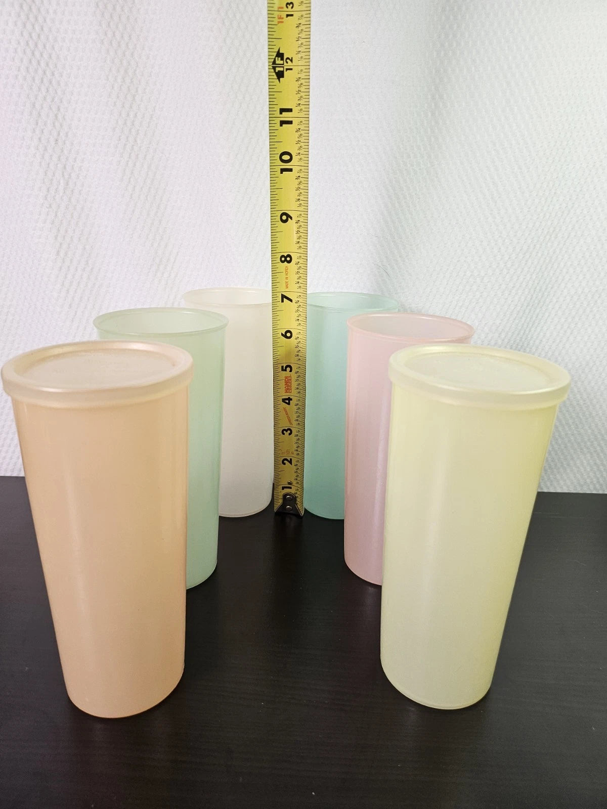 VTG 50’s Tupperware Millionaire Line Pastel Tumbler Cups Set of 6 & 2 Lids | eBay