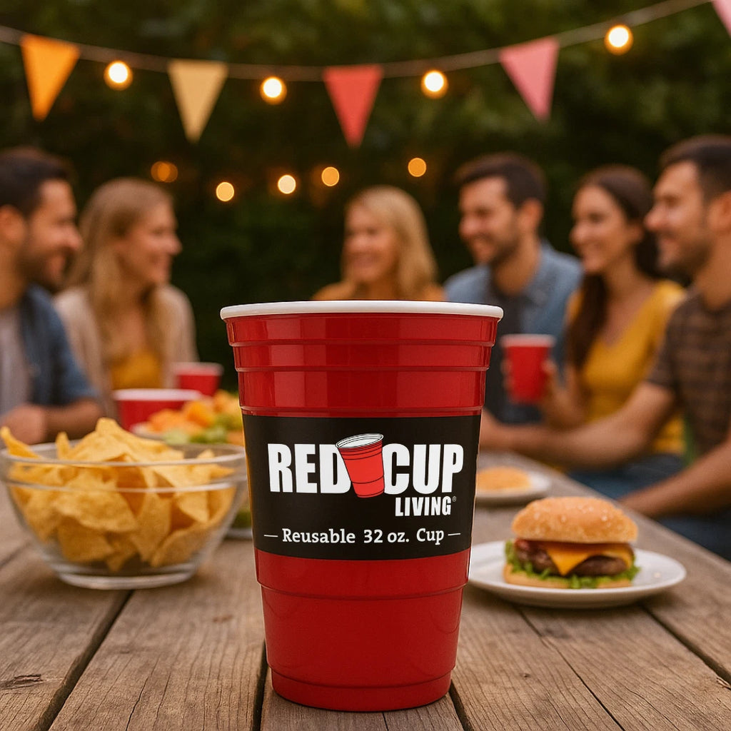 Red Cup Living 32Oz Tumbler Cups, Reusable Plastic Drinking Glasses for Parties | eBay