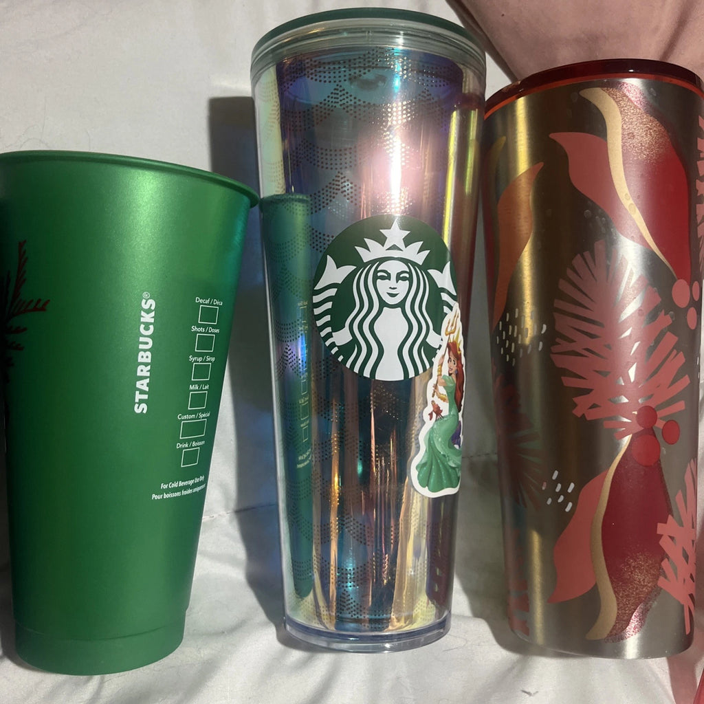 Starbucks Tumbler Cups Various Holiday Styles LOT W/ 24 oz Sparkle (6) Collector | eBay