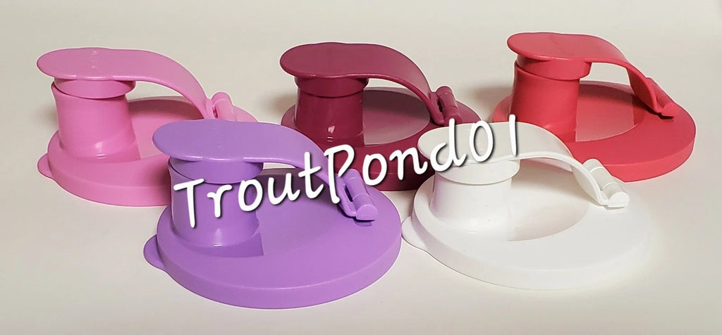 Tupperware Tumblers 16 oz Tumbler Set 5 Flip Top Lids Mixed Lot of Colors New | eBay