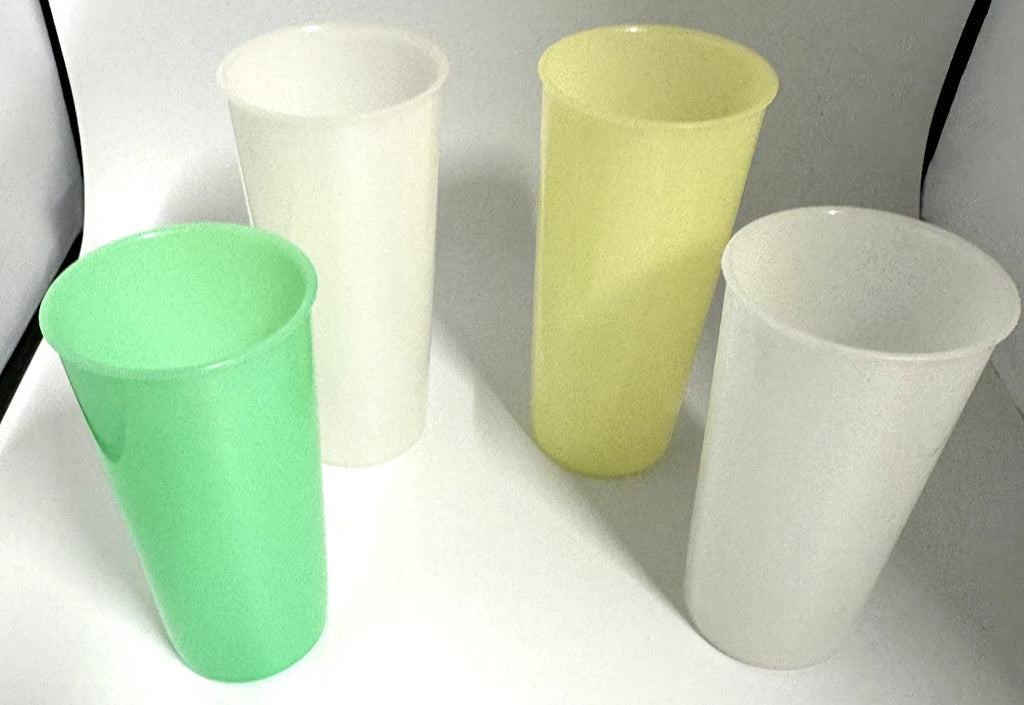 Lot of 4 Vtg Tupperware Tumbler Cups (2) 12oz Pastel #115 & (2) 6oz Pastel #117 | eBay