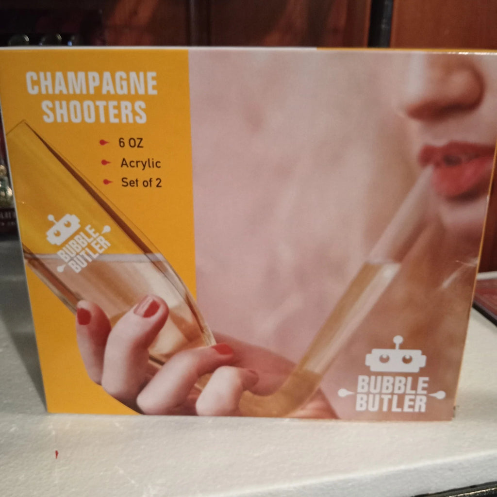 St 2 Bubble Butler Champagne Bong Style Acrylic 6oz Shooters Unique Fun Washable | eBay
