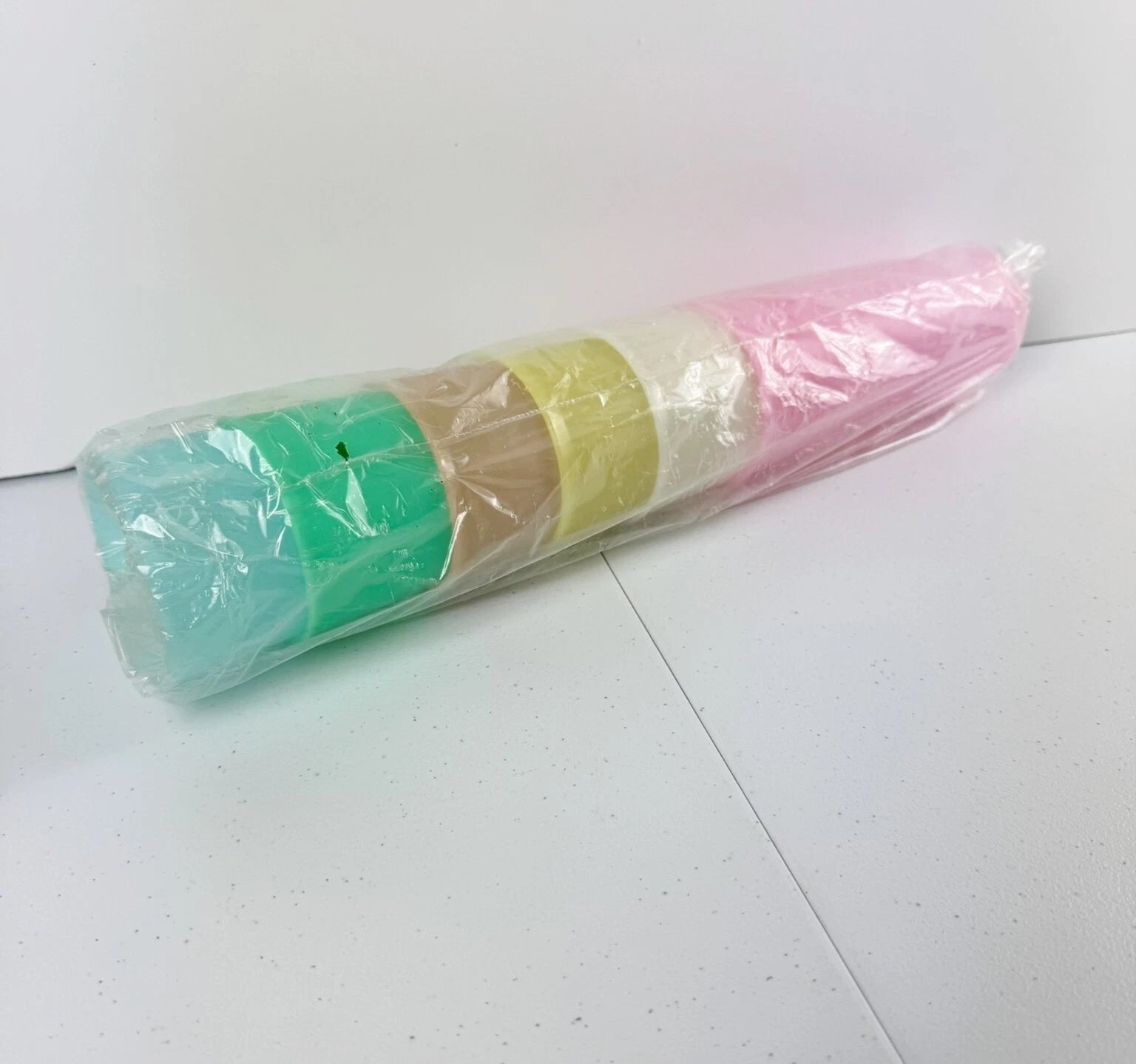 6 Vintage Pastel Tupperware Tumbler 16oz Plastic Cups #107 New Old Stock MINT | eBay