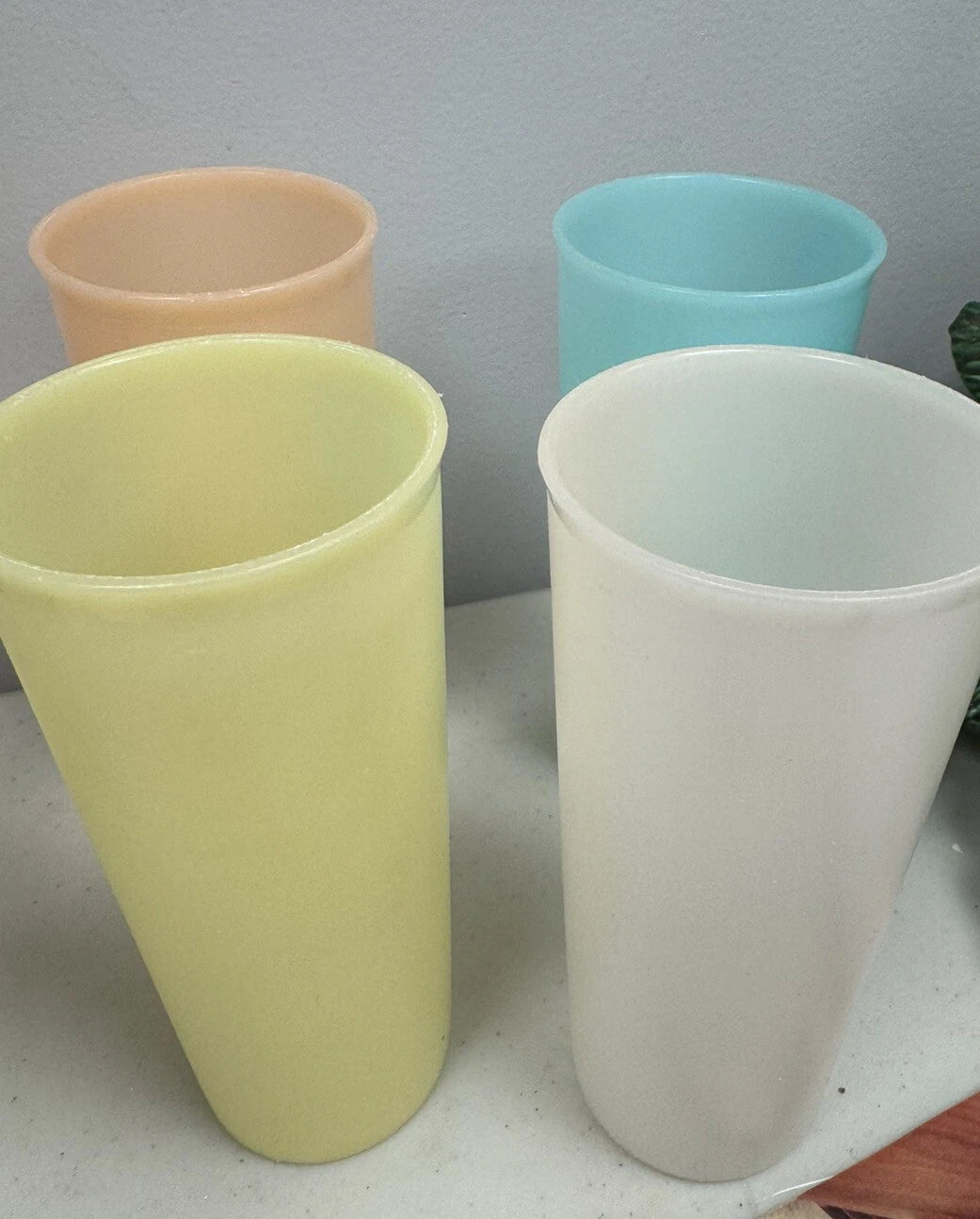 4 Vintage Tupperware Pastel Tumblers Glasses 16 oz | eBay