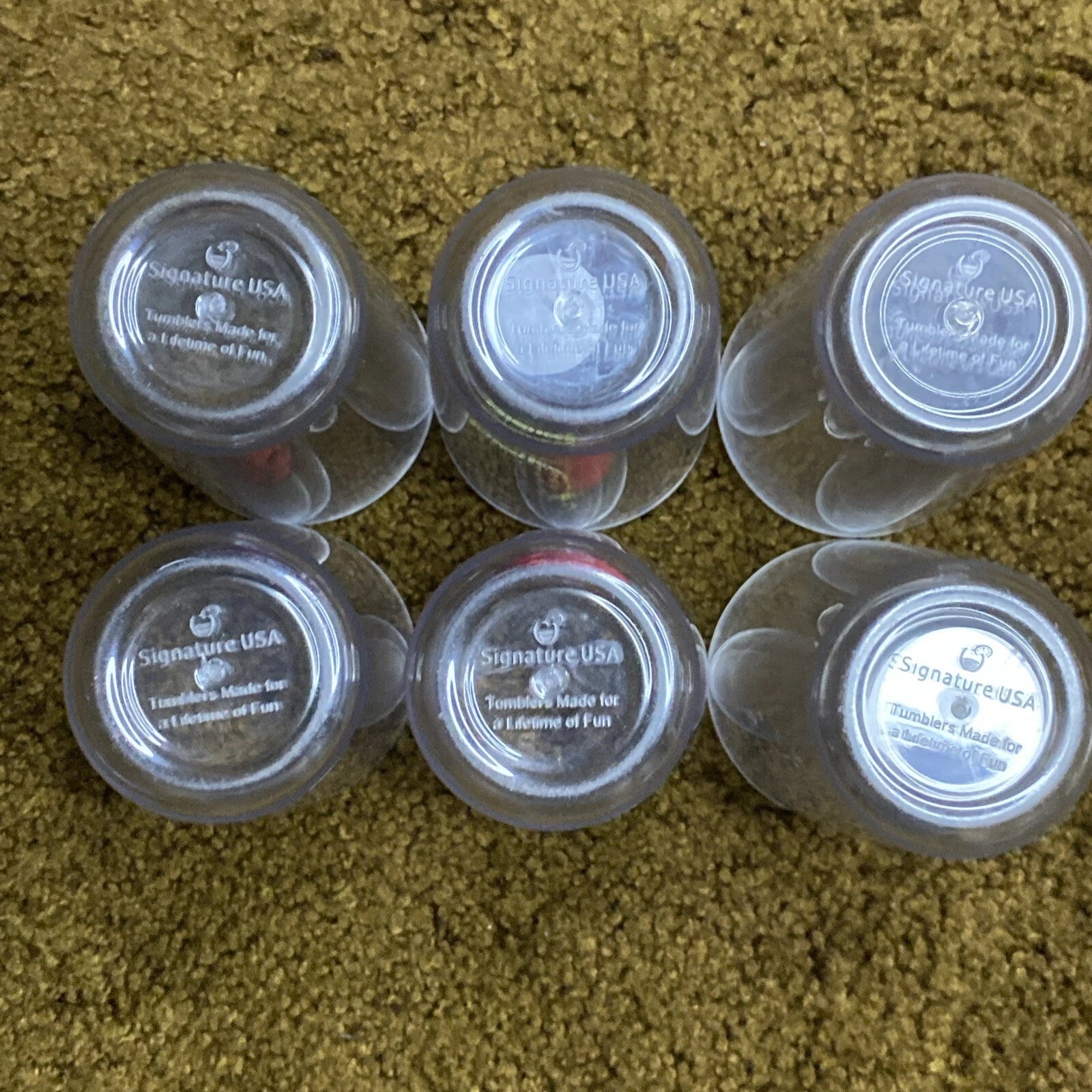 VTG Signature USA Tumblers Butterfly Loon Ladybug Pineapple Apple Patch LOT 6 | eBay