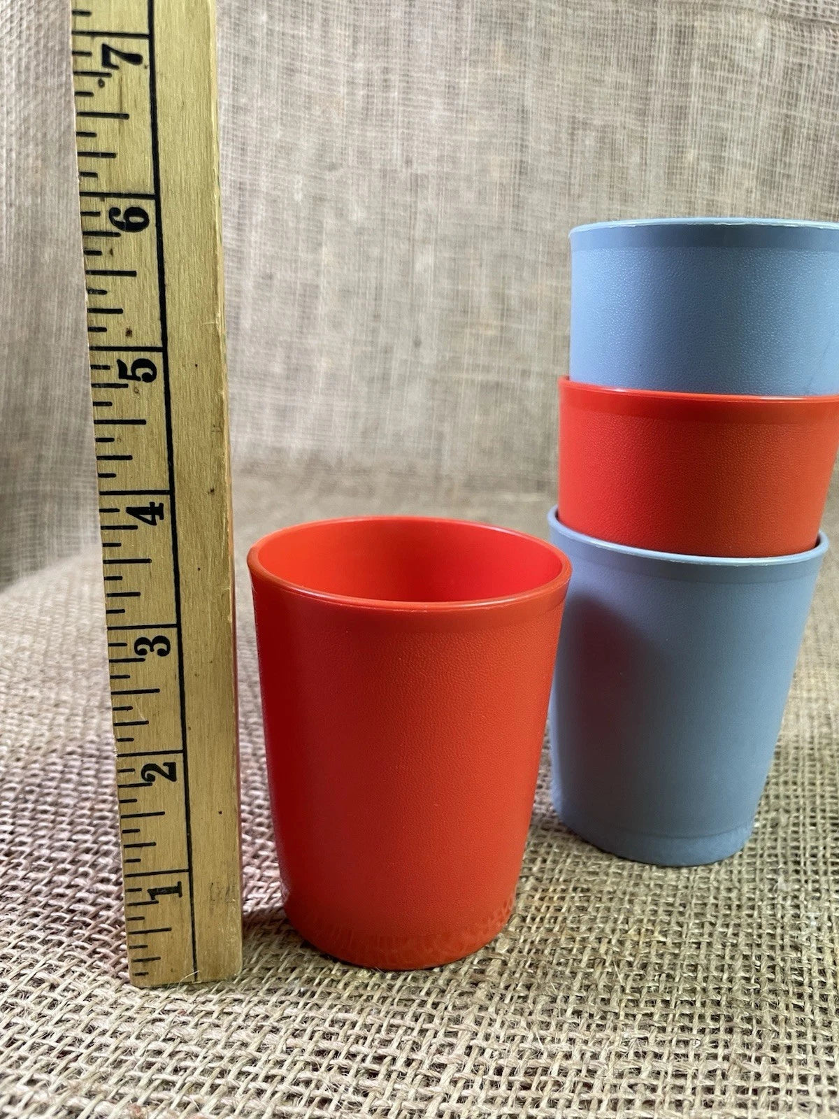 Vintage ~ TUPPERWARE #1251 Kids Juice Cup, 6oz Tumbler Set of 4 -Red & Blue | eBay