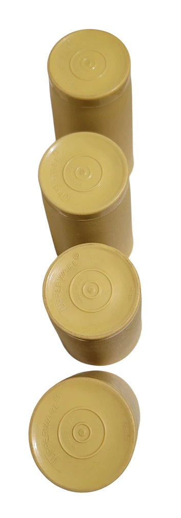 4 Vintage Tupperware #873 Yellow Drink Cups 12 Ounce Tumblers M22 | eBay