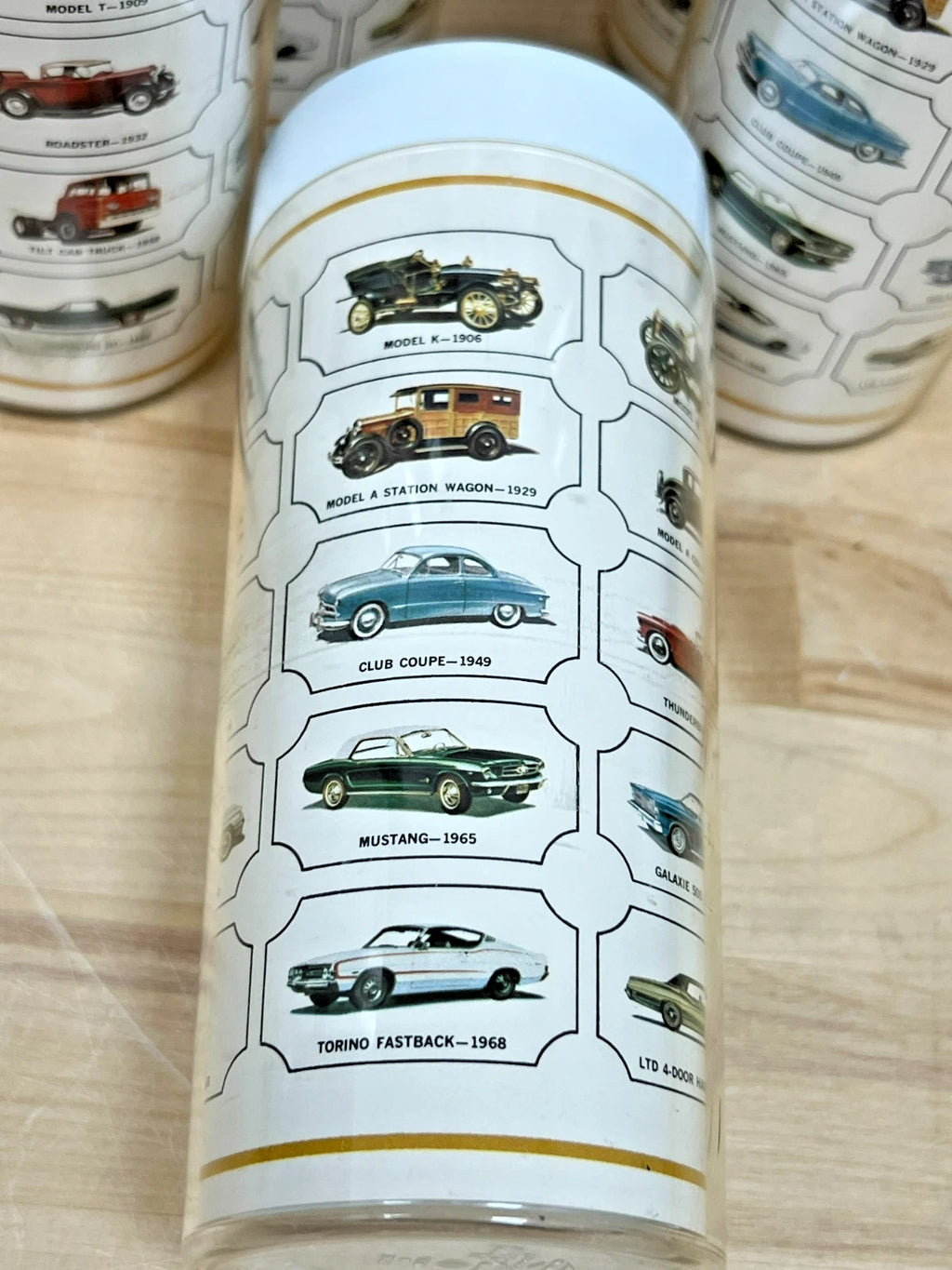 West Bend Thermo-Serv Classic Ford Cars 10 oz Tumblers - Set of 6 | eBay