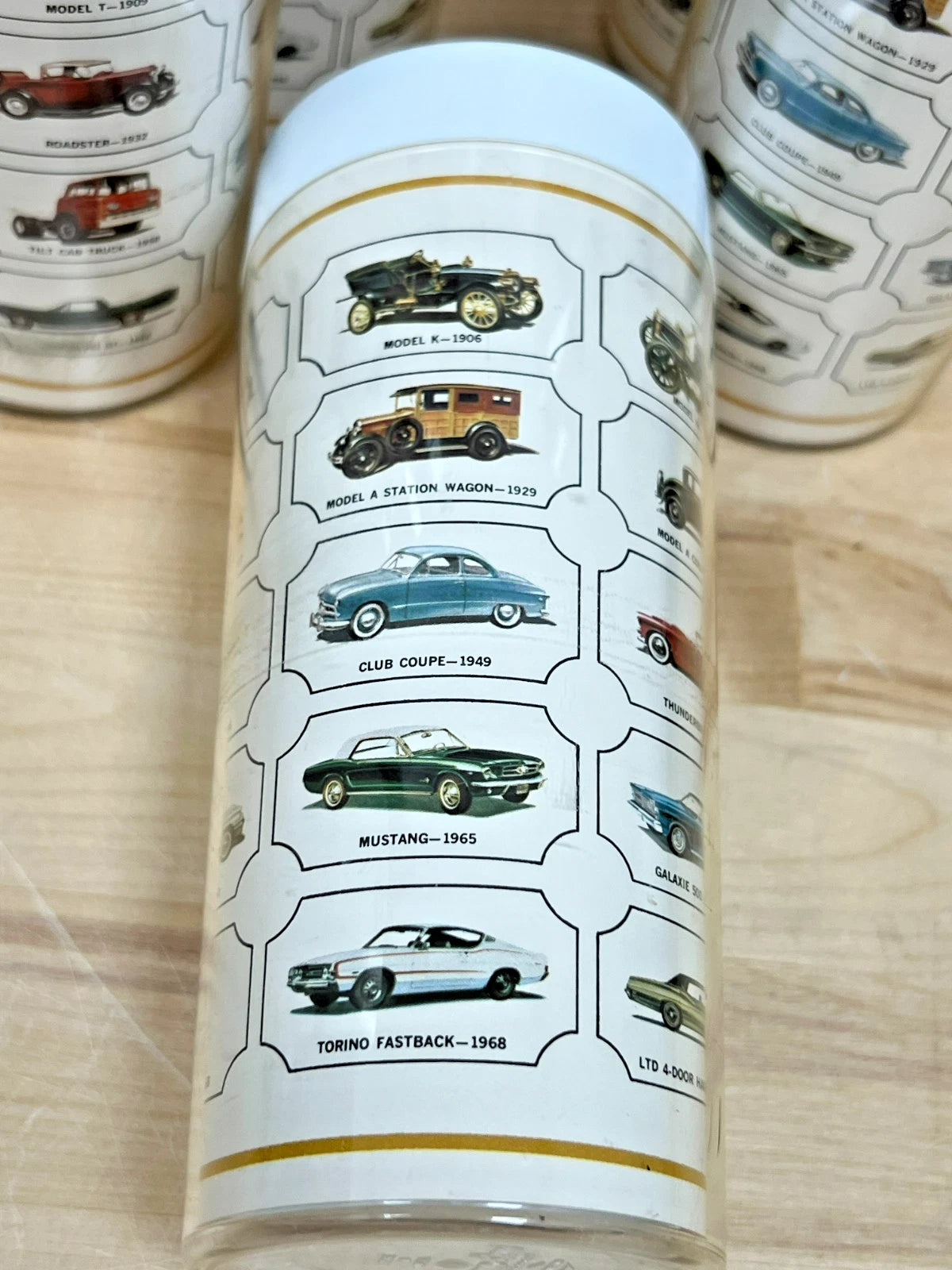 West Bend Thermo-Serv Classic Ford Cars 10 oz Tumblers - Set of 6 | eBay