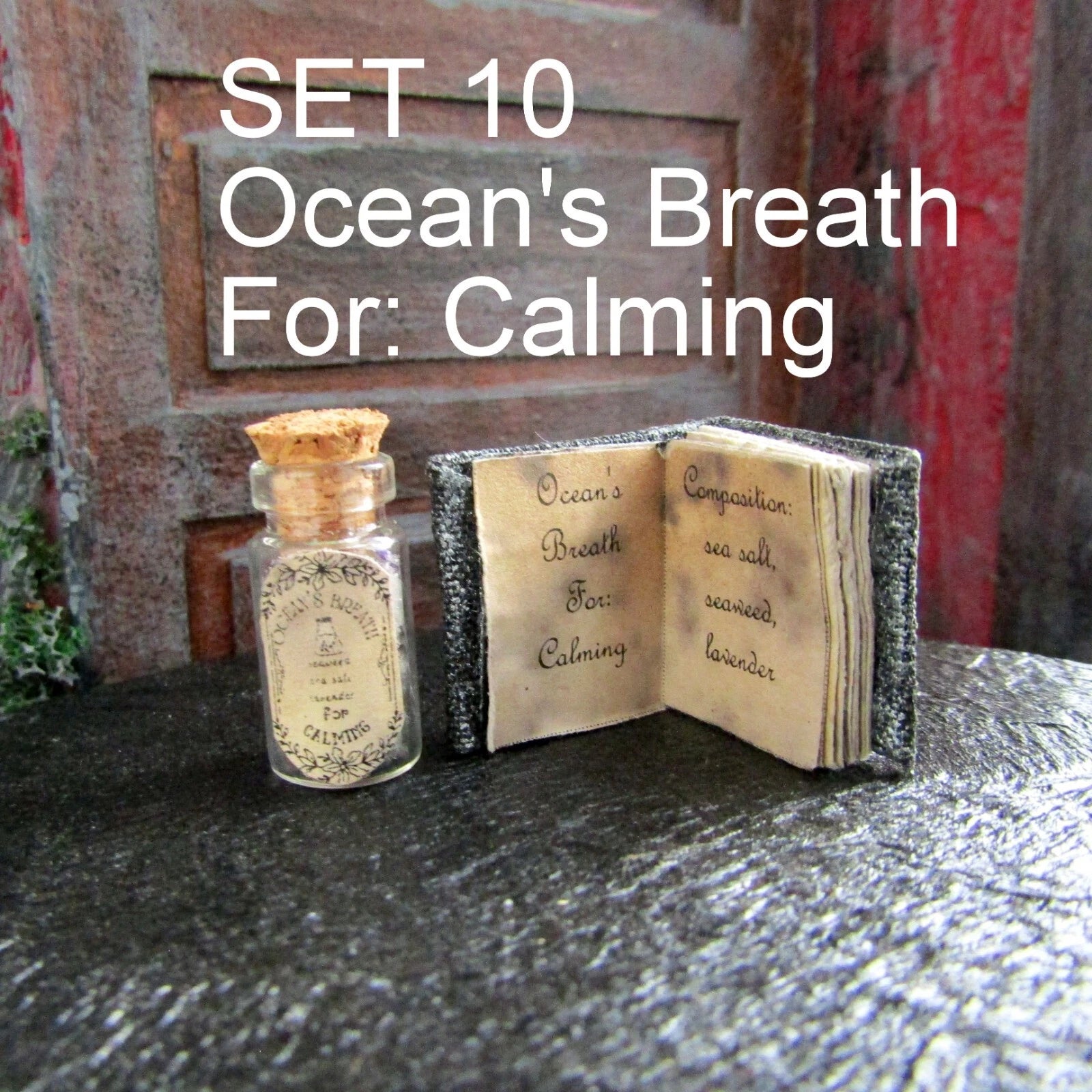 SET Dollhouse miniature Halloween Book and Potion Witch fairy accessory 1/12 1/6 | eBay