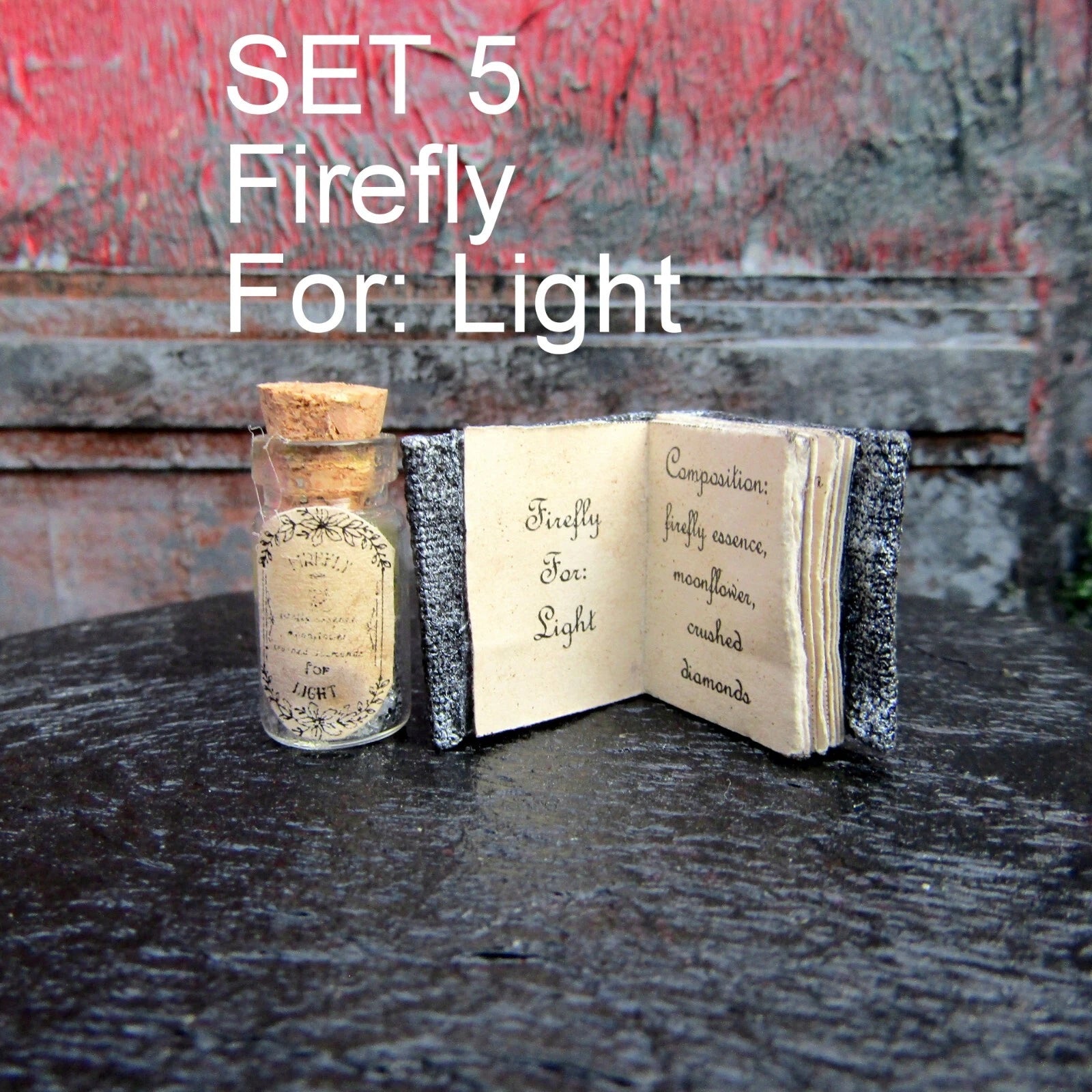 SET Dollhouse miniature Halloween Book and Potion Witch fairy accessory 1/12 1/6 | eBay