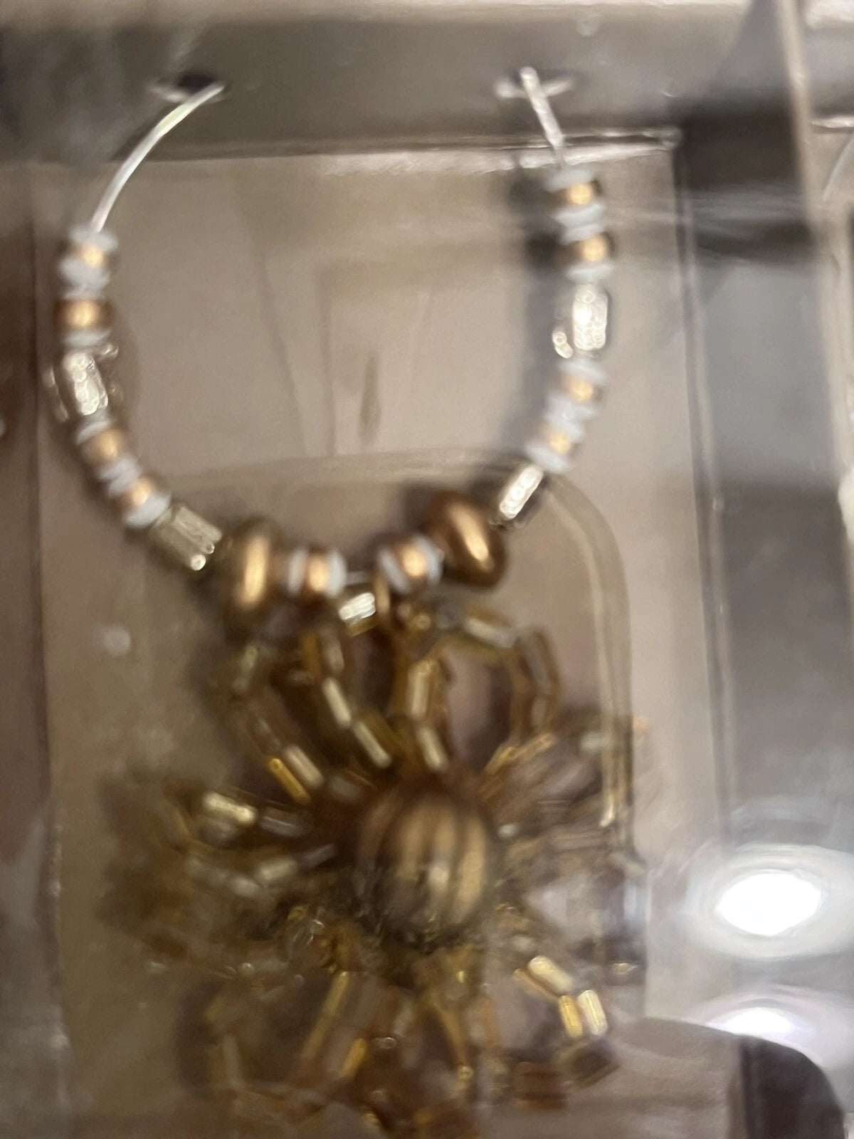 6 Boho Wine Glass Charms Pier 1 Beaded Flowers New in Pkg Set of 6 Bohemian Hip | eBay