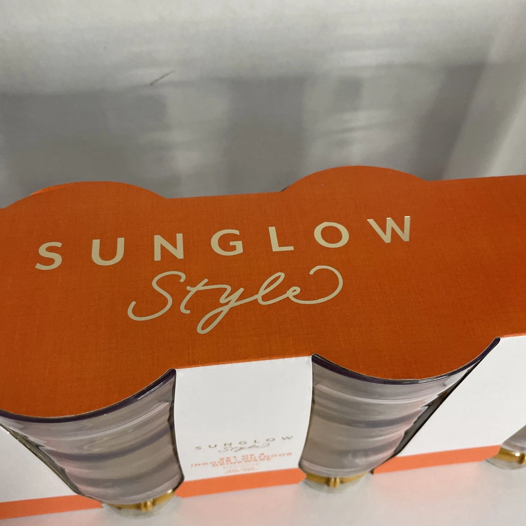 Sunglow Style Set Of 4 Indoor Outdoor Glasses Cups Bamboo 20 Oz NIB | eBay