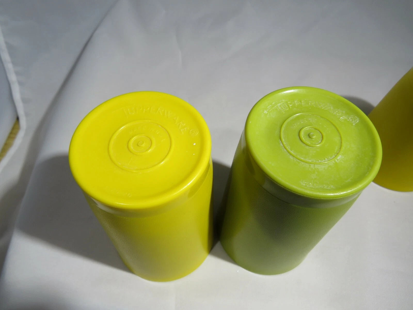 Vtg. Tupperware 1320 &1251 Harvest 8 & 6 oz Tumblers Cups Lot Of 3 Green Yellow | eBay