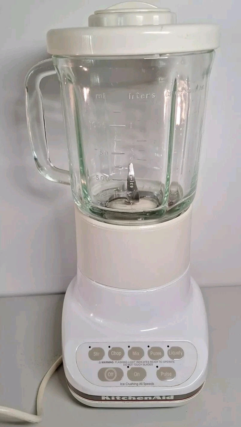 KitchenAid 5 Speed Ultra Power Blender 40 Ounce Model KSB5WH3 White TESTED READ | eBay