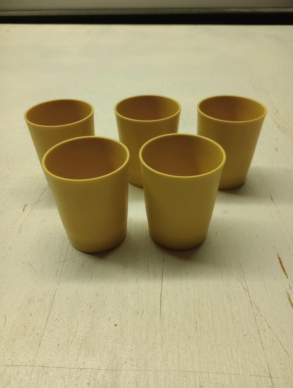 Lot of 5: Vintage Harvest Gold Tupperware Tumblers Plastic Cups 1251 - 6oz | eBay