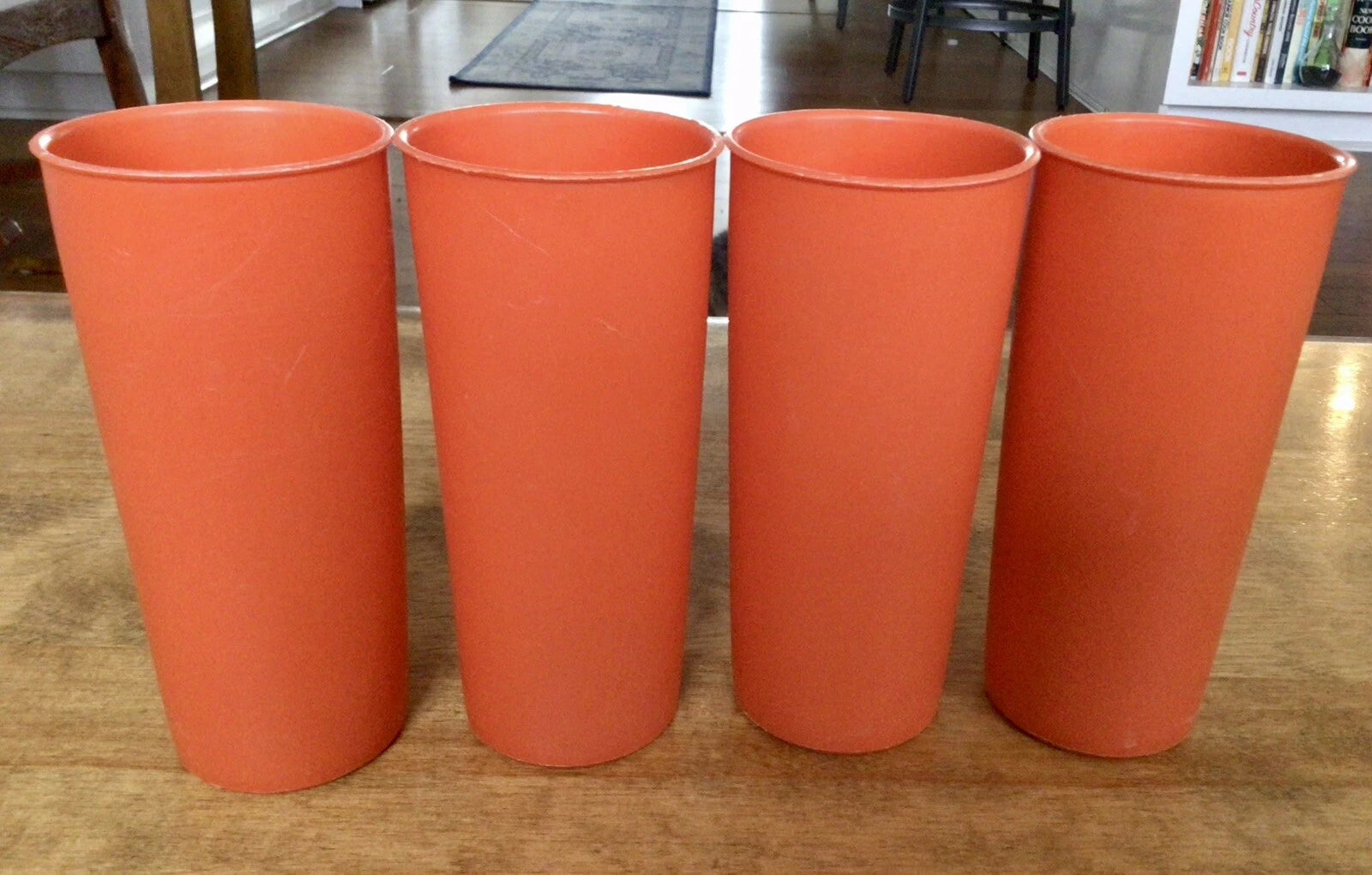 VTG Set of 4 TUPPERWARE Orange Tumblers, 115-3, 12 Ounce Capacity | eBay