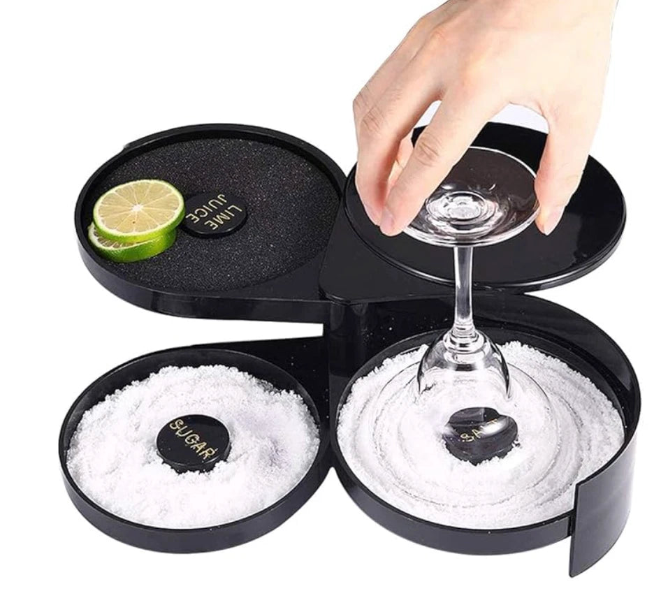Margaritaville 3-Tier Bar Glass Rimmer for Salt, Margarita & Cocktail Prep | eBay