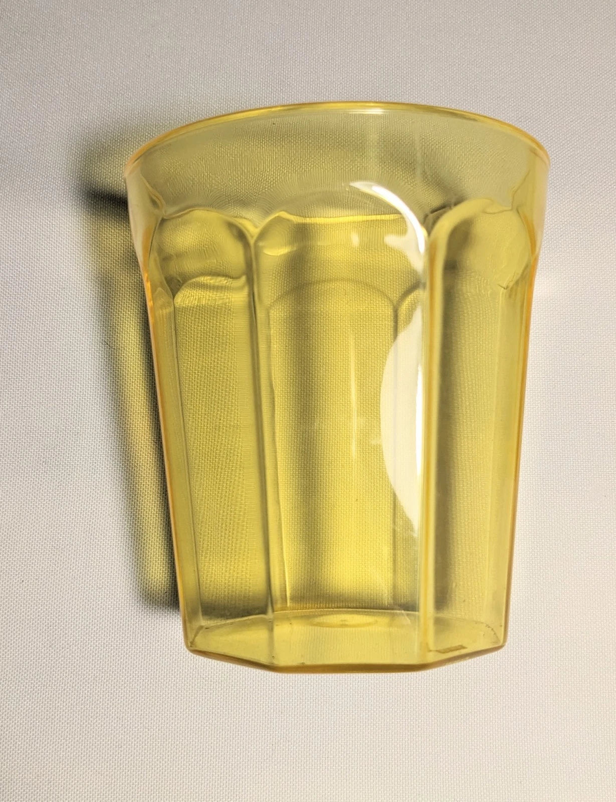 Vintage Yellow/Amber Acrylic 12 OZ Glasses and 6 Piece Silverware Set RARE? | eBay