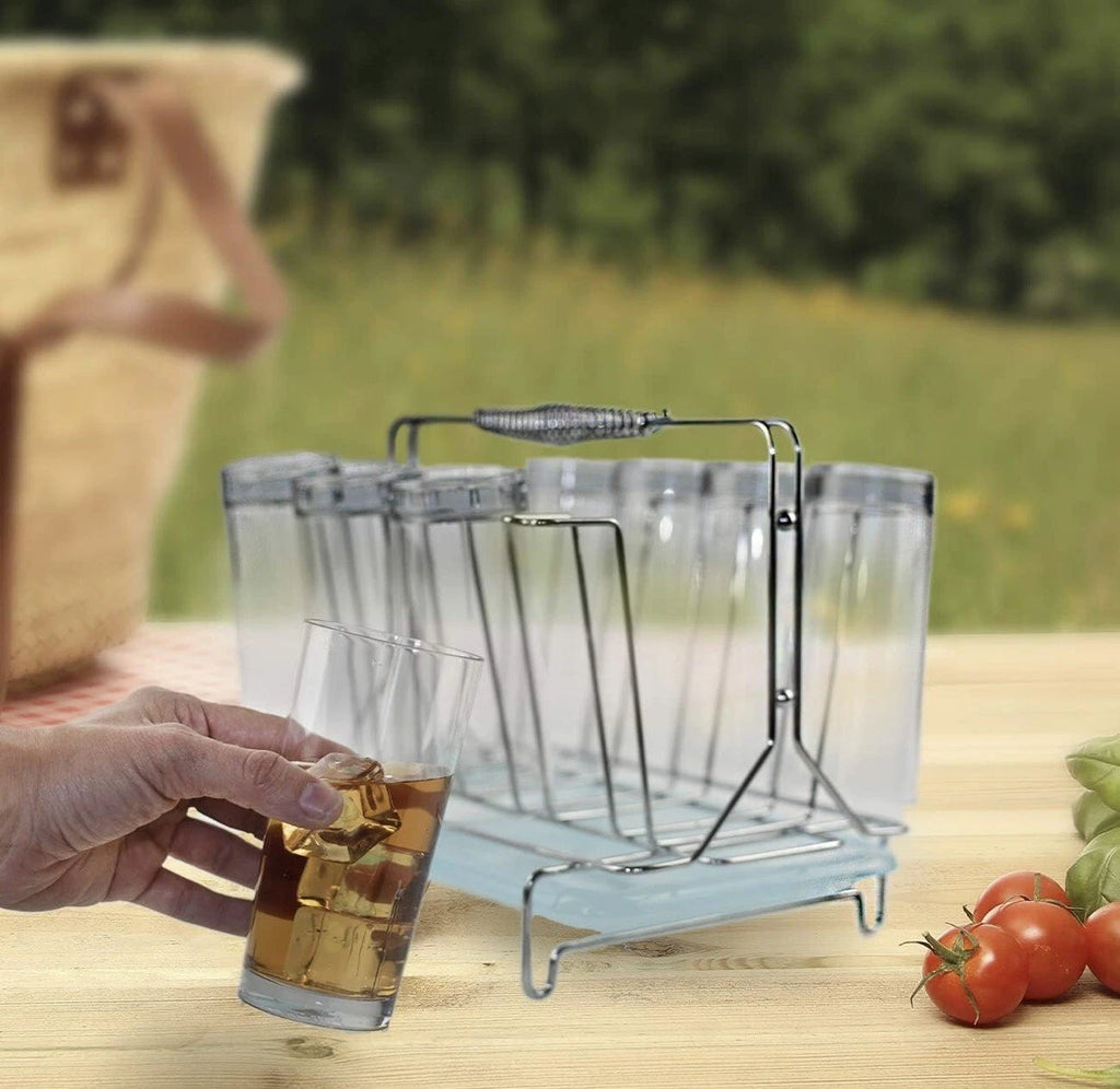 Pike Ridge Acrylic Drinking Cups - Set of 8 Includes Stainless Drink Caddy | eBay