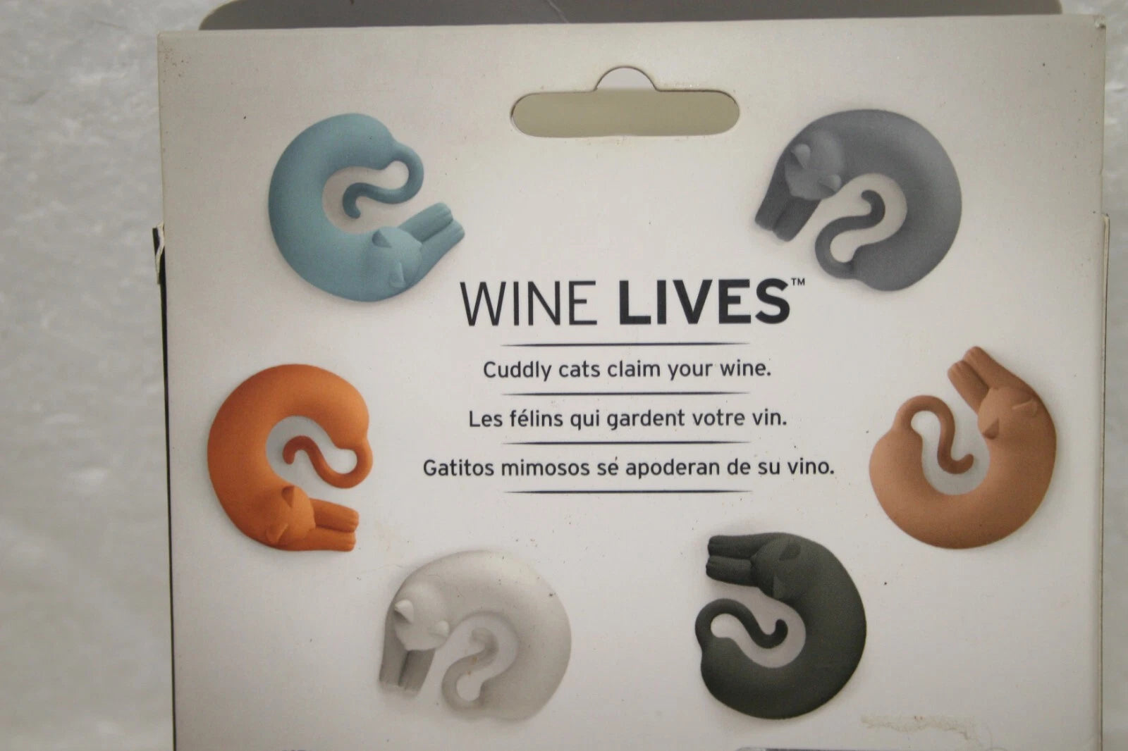 Genuine Fred Wine Lives Kitty Cuddly Cats Drink Markers Set of 6 NEW | eBay