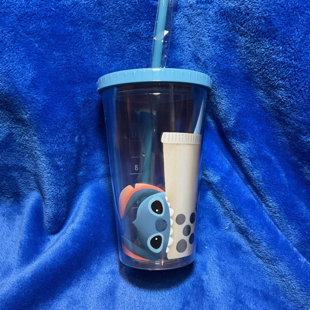 Disney Lilo & Stitch Plastic Tumbler With Straw 16oz Double Wall BPA Free NEW | eBay