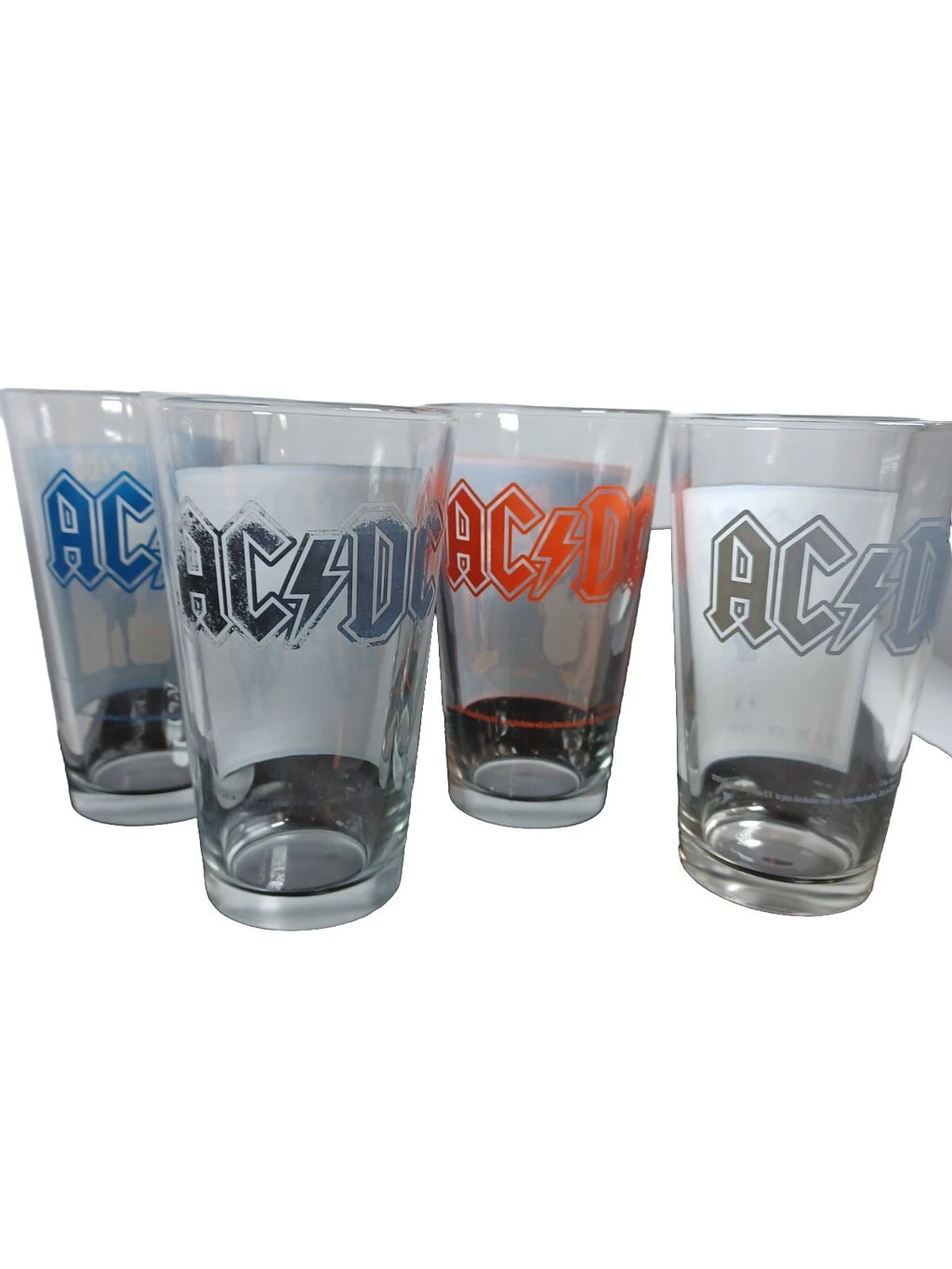 AC/DC Rock Pint Glasses Set Of 4-Who Made Who, Highway To Hell ,Flick, Hell | eBay
