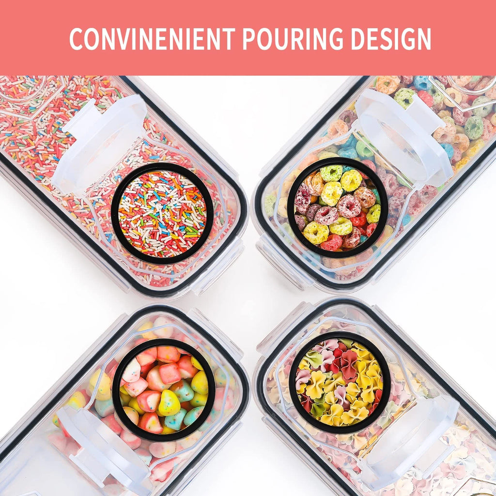 Large Dry Food Storage Containers with Lids, 6PCS Airtight Cereal Containers ... | eBay