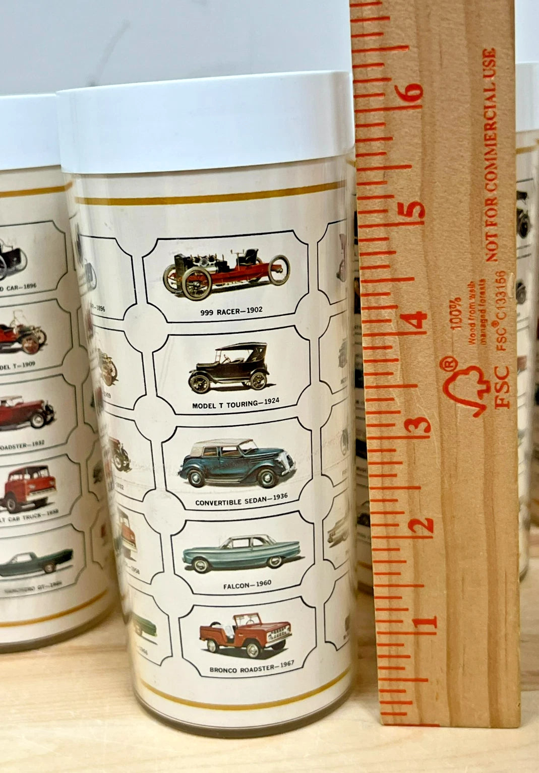 West Bend Thermo-Serv Classic Ford Cars 10 oz Tumblers - Set of 6 | eBay