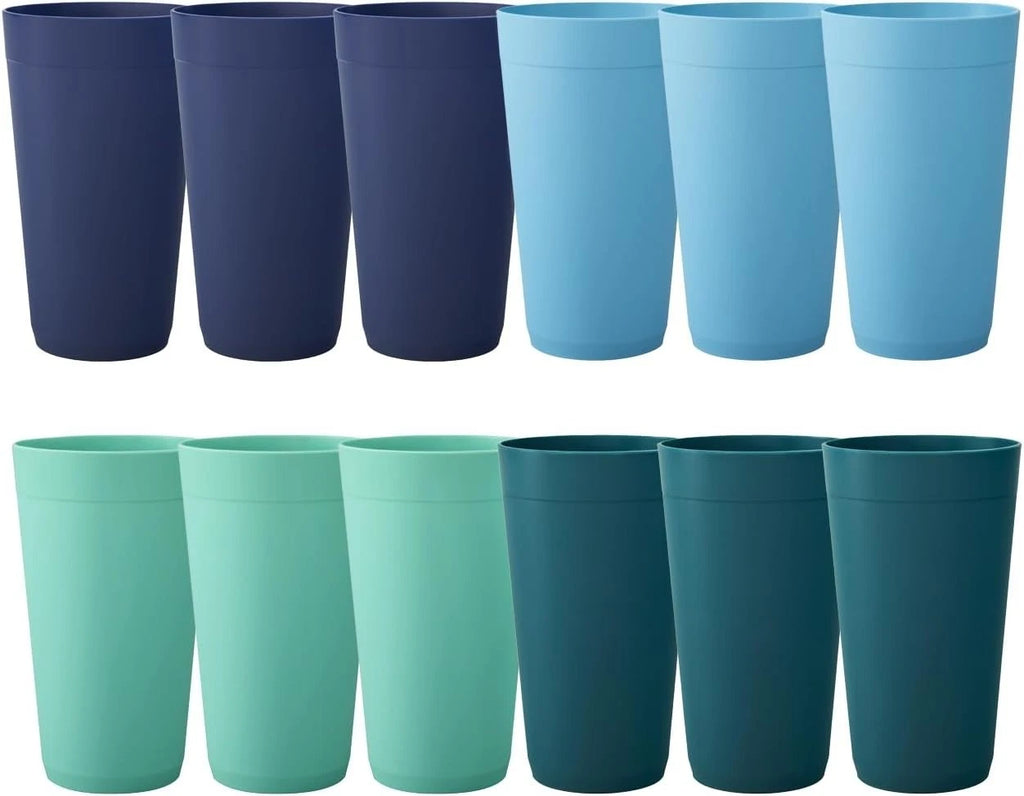 Elegant 20oz Coastal Water Tumblers – Unbreakable Plastic Set of 12 for Parties | eBay