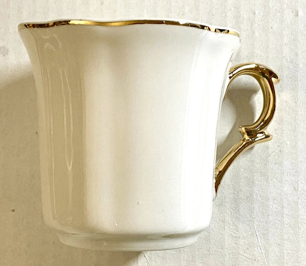 Btat Espresso Cups and Saucers 2.4 Oz Set Of 6 Gold Trim Demitasse | eBay