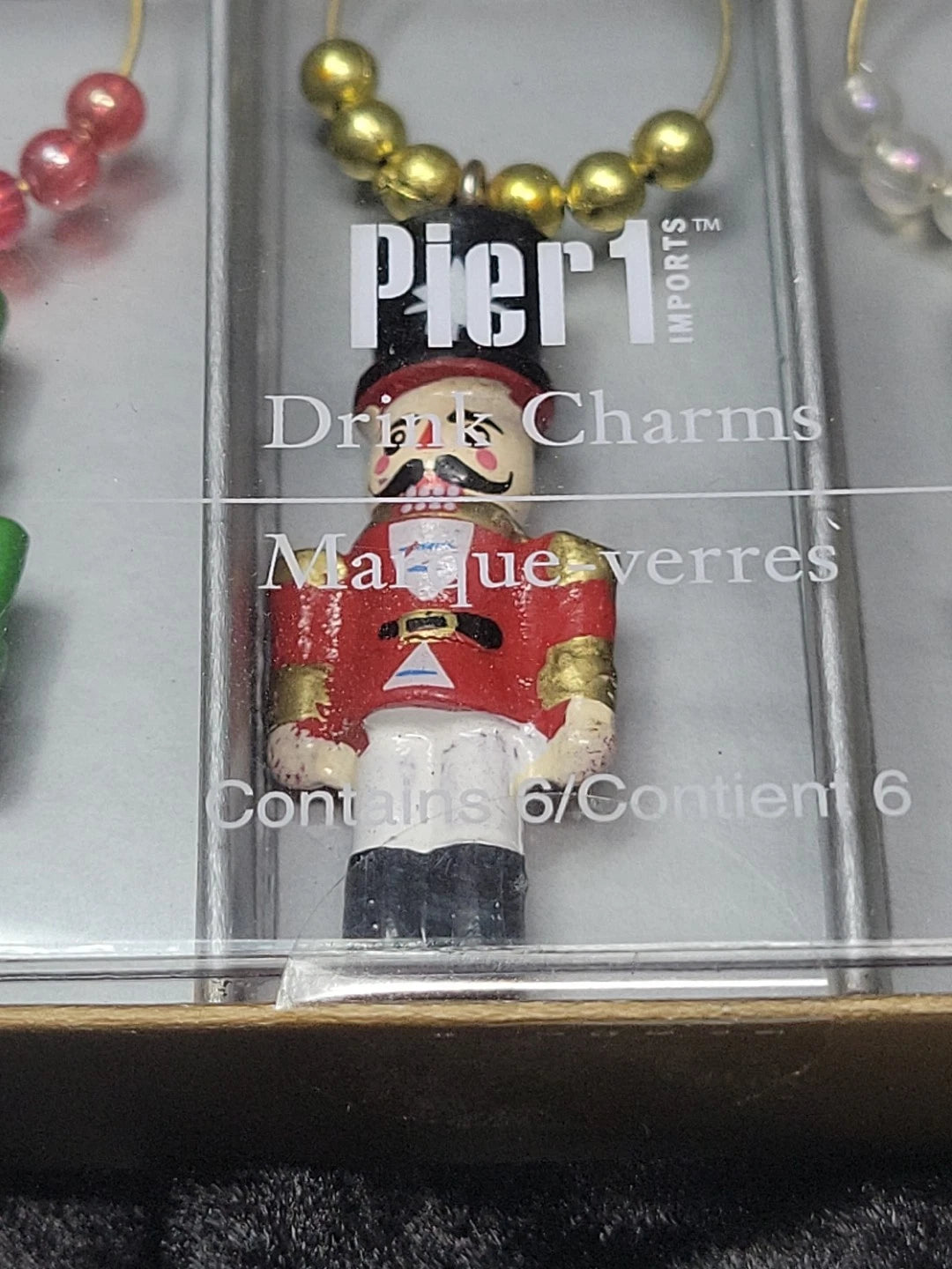 Pier 1 Imports Wine Glass Drink Charms Holiday Nutcracker Theme Set of 6 New | eBay