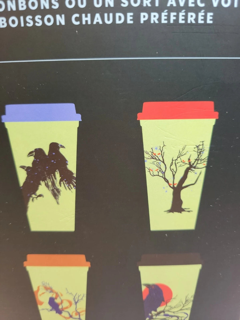 Starbucks Halloween 2022 6 Reusable Glow In The Dark Hot Cups NEW Release BB8 | eBay