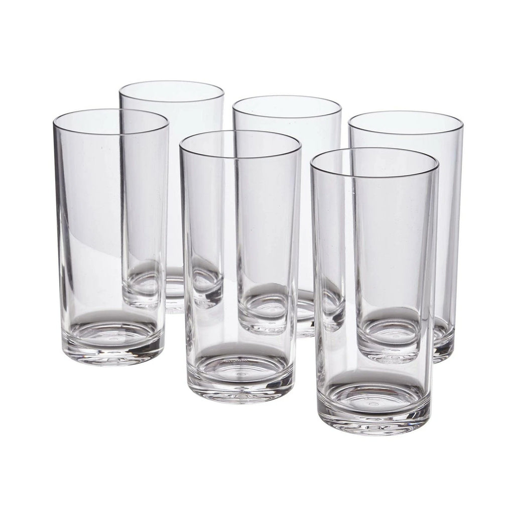 Set of 6 16-Oz Premium Quality Plastic Water Tumbler Crystal-Clear Drinking Cups | eBay