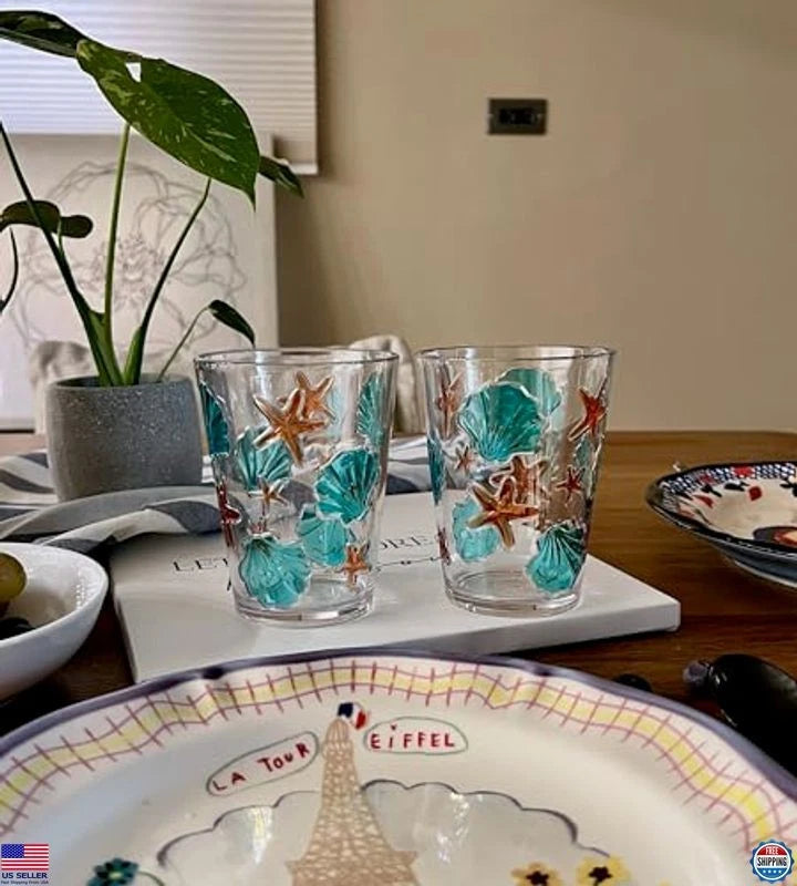 Set of 6 Shatter-proof Acrylic Drinking Glasses, BPA-Free, Stackable Tumblers | eBay