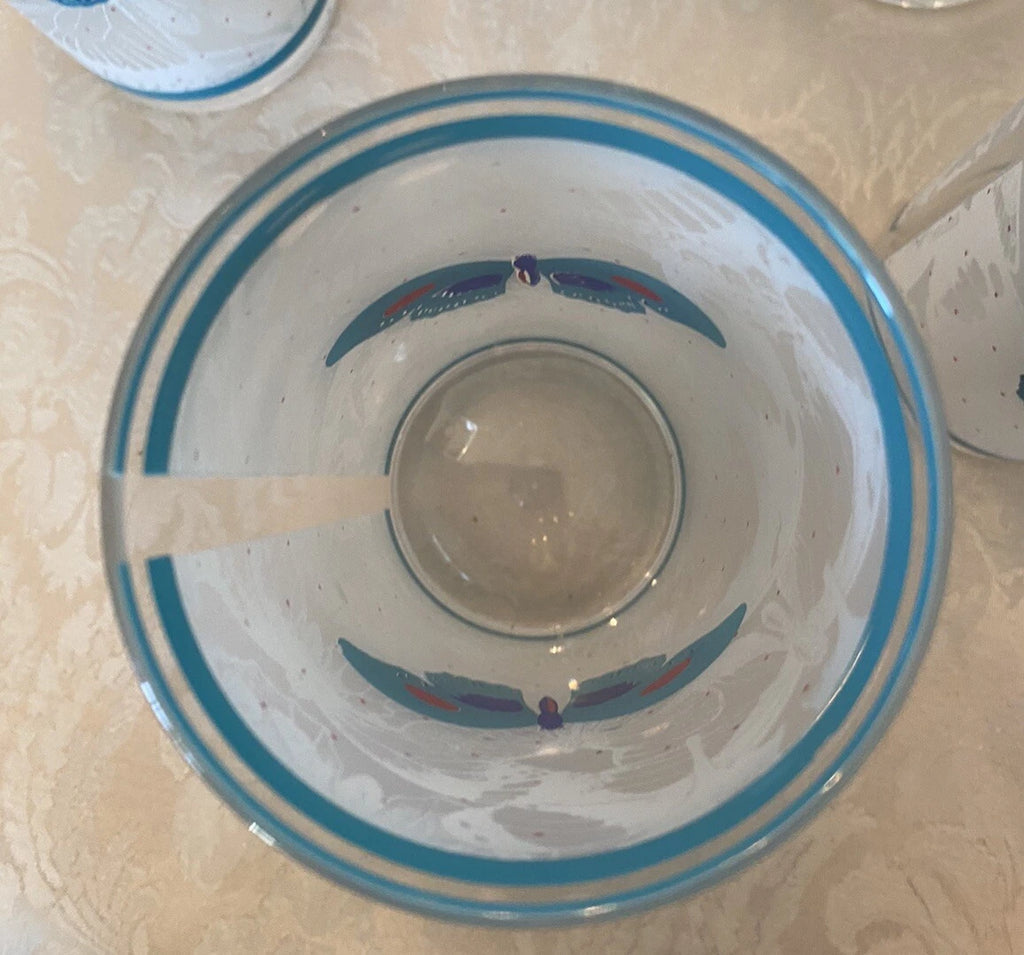 Stotter Company Plastic Tumblers Cups Set 5 Moth Butterflies MCM Retro 1970s | eBay