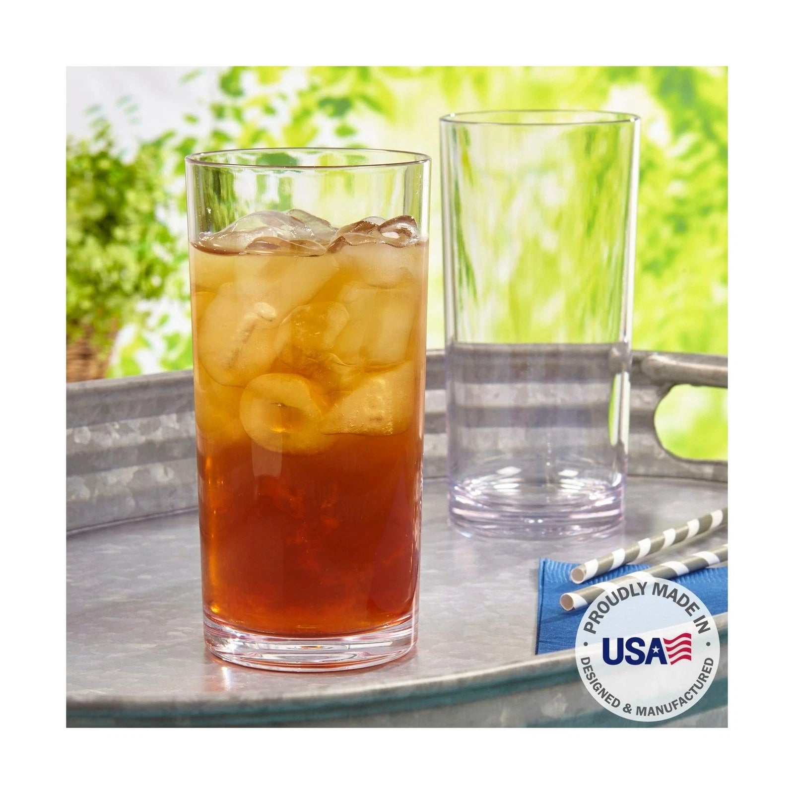 Set of 6 16-Oz Premium Quality Plastic Water Tumbler Crystal-Clear Drinking Cups | eBay