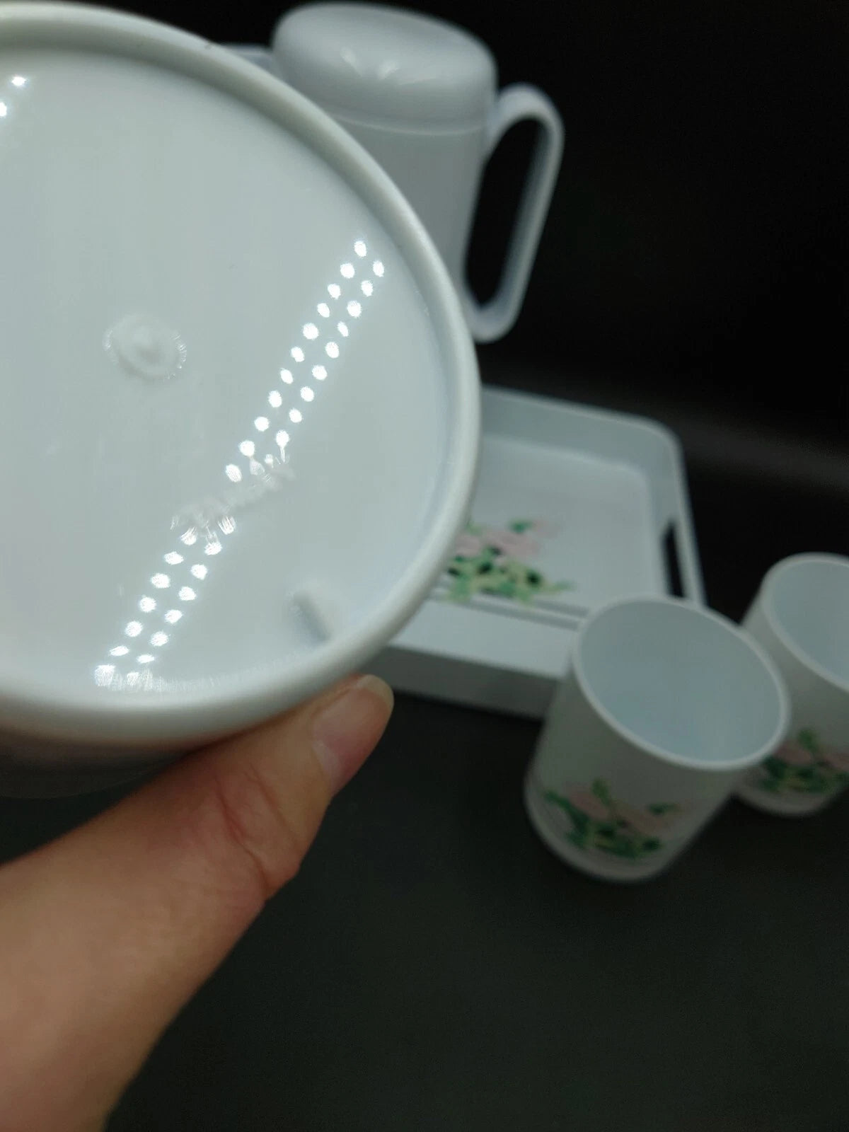 Vintage 6 Piece Thermal Serving Set Vacuum Thermos Carafe 4 Cups 1 Tray Floral | eBay