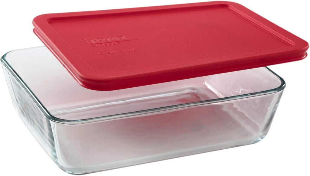Genuine Pyrex 6-Cup Rectangular Containers - Freezer & Dishwasher Safe Set of 4 | eBay
