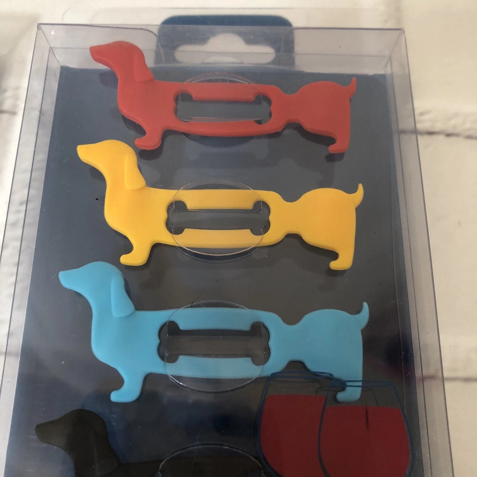 Pier 1 Drink Markers 2 Sets Of Dachshund Weiner Dog Glass Charms | eBay