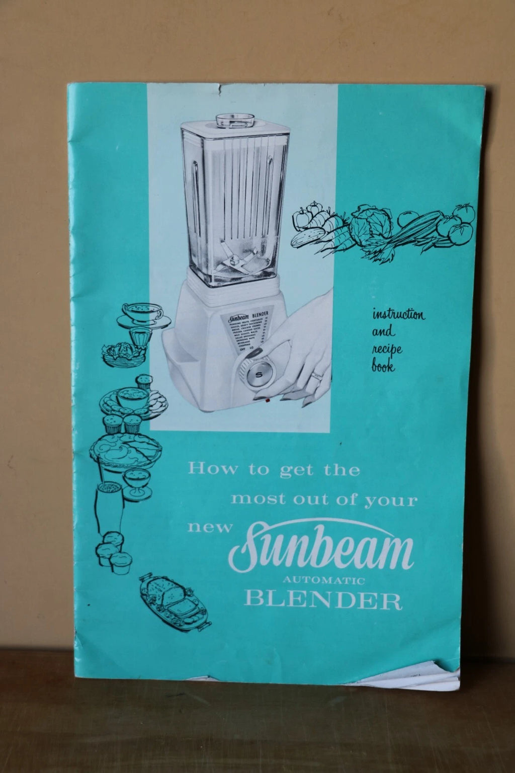 Sunbeam Automatic Blender Model BL. PAT. PENDING w/ Owners Manual Vintage | eBay