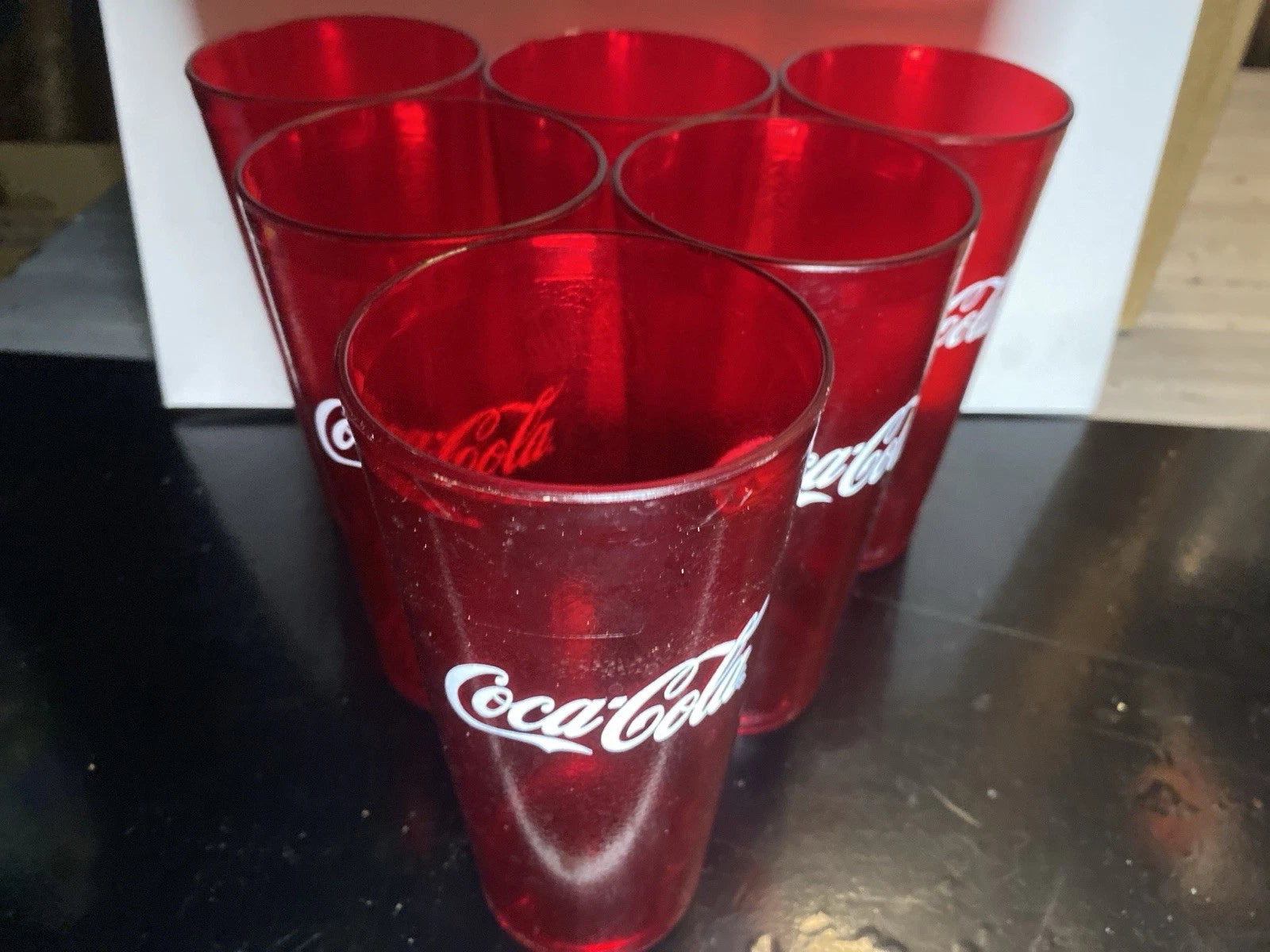 Coca-Cola Red Plastic Tumblers Set of 6 – Vintage Style Drink Cups | eBay