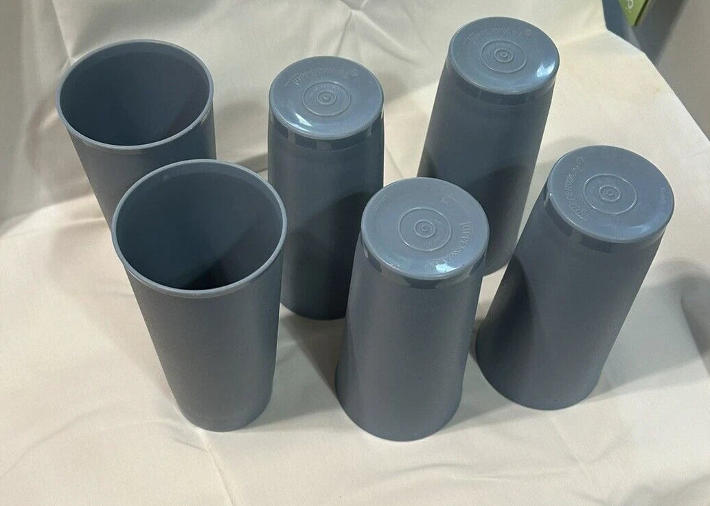 Tupperware Tumblers 16 oz LOT of 6 Cups Blue 1348-26 | eBay