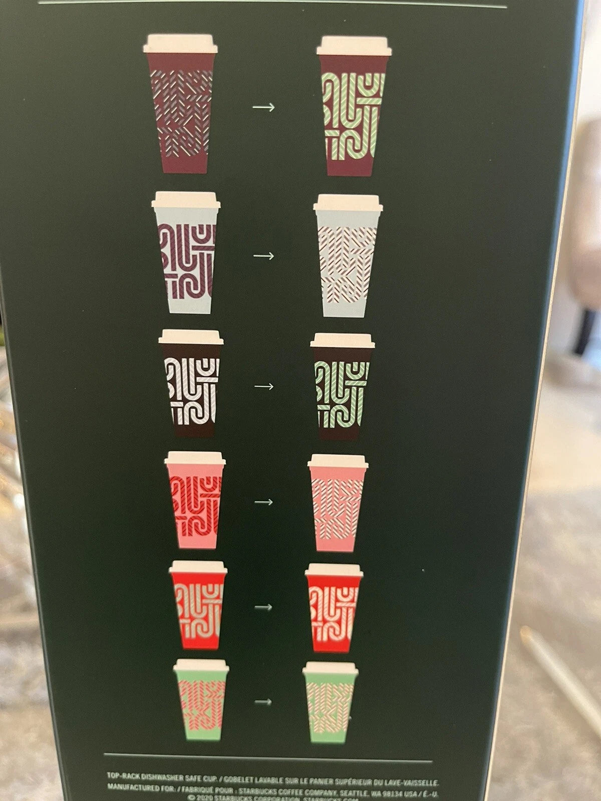 Starbucks Color Changing Hot Cups BOX OF 6 Holiday 2020 BRAND NEW | eBay