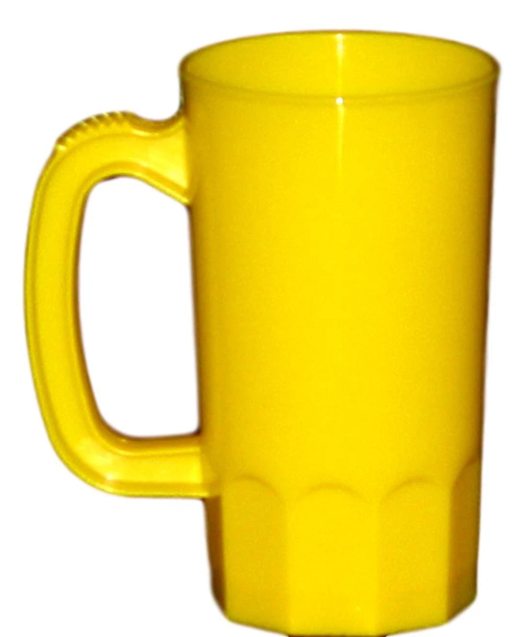 6 Large Yellow 22 Oz Beer Mugs Made USA Lead Free Beer Steins Tops in Quality | eBay