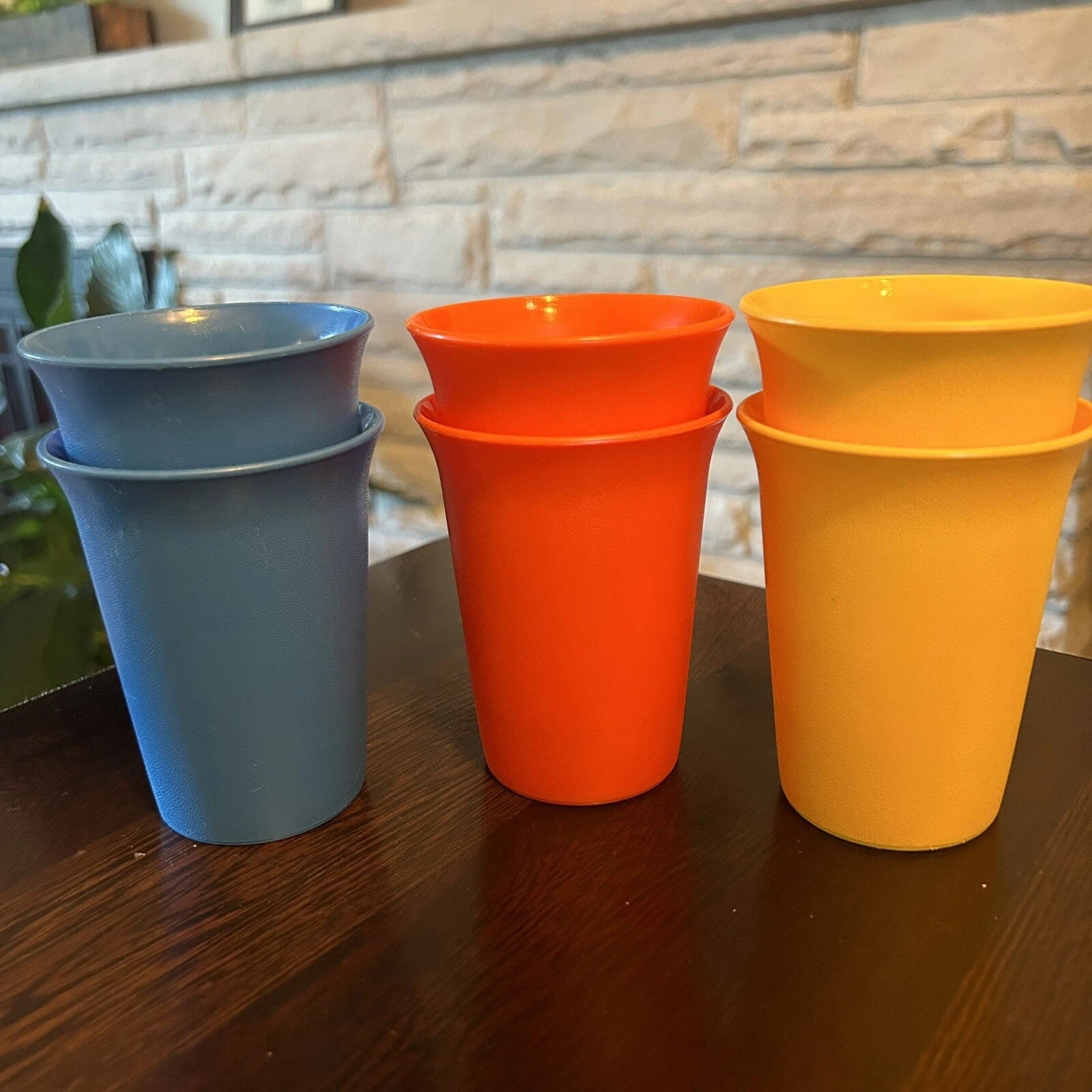 Lot of 6 Vtg Tupperware #109 Kids Bell Tumbler Cups 7 oz Primary Colors | eBay